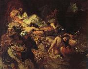 Eugene Delacroix Stgudie to the death of the Sardanapal Sweden oil painting artist